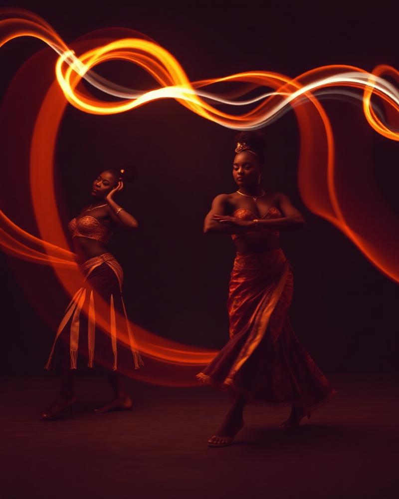 Dancers moving at an Afro Piano Fusion night